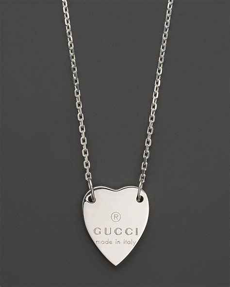 gucci heart necklace on sale|Gucci heart bracelet with trademark.